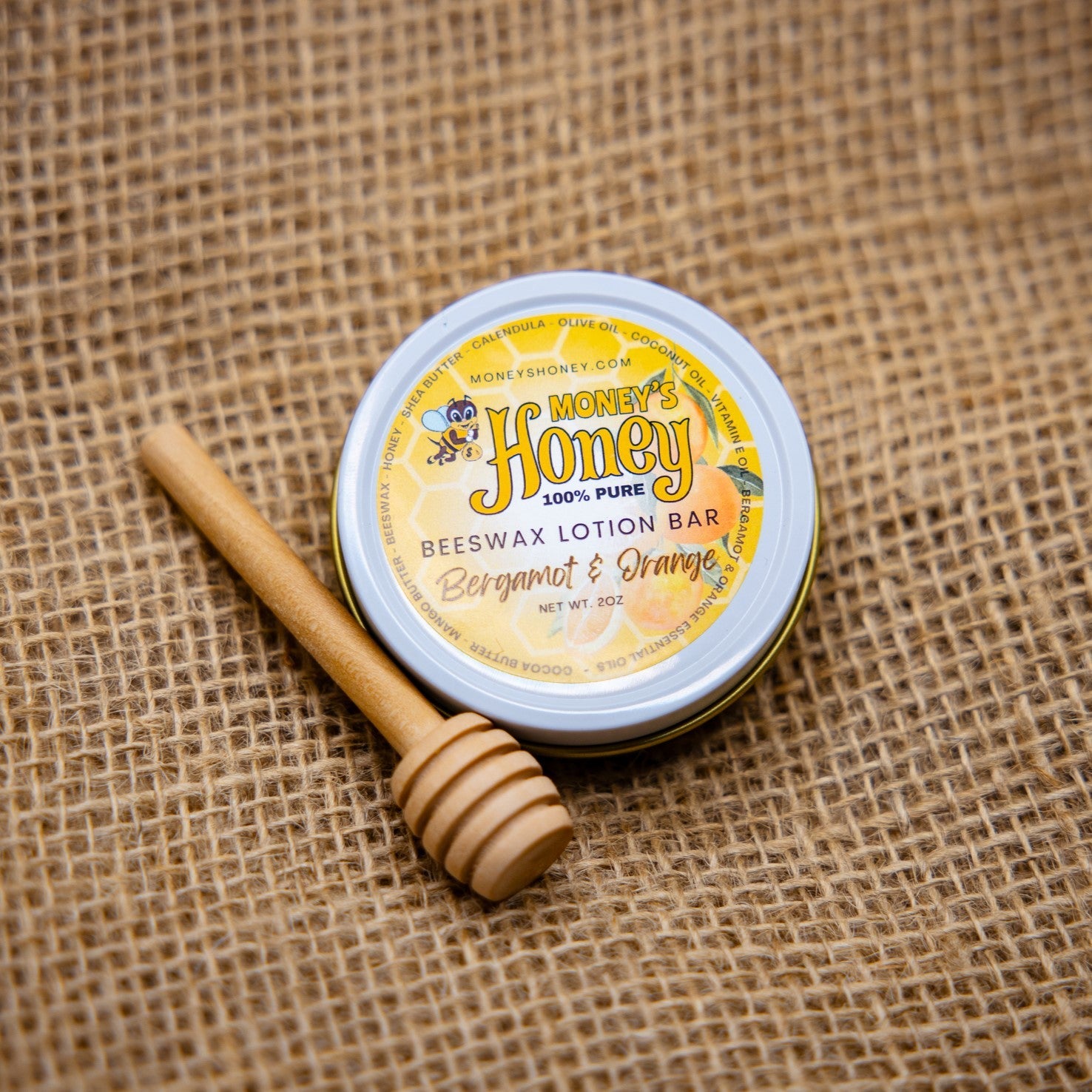Beeswax & Honey Lotion Bar - Money's Honey
