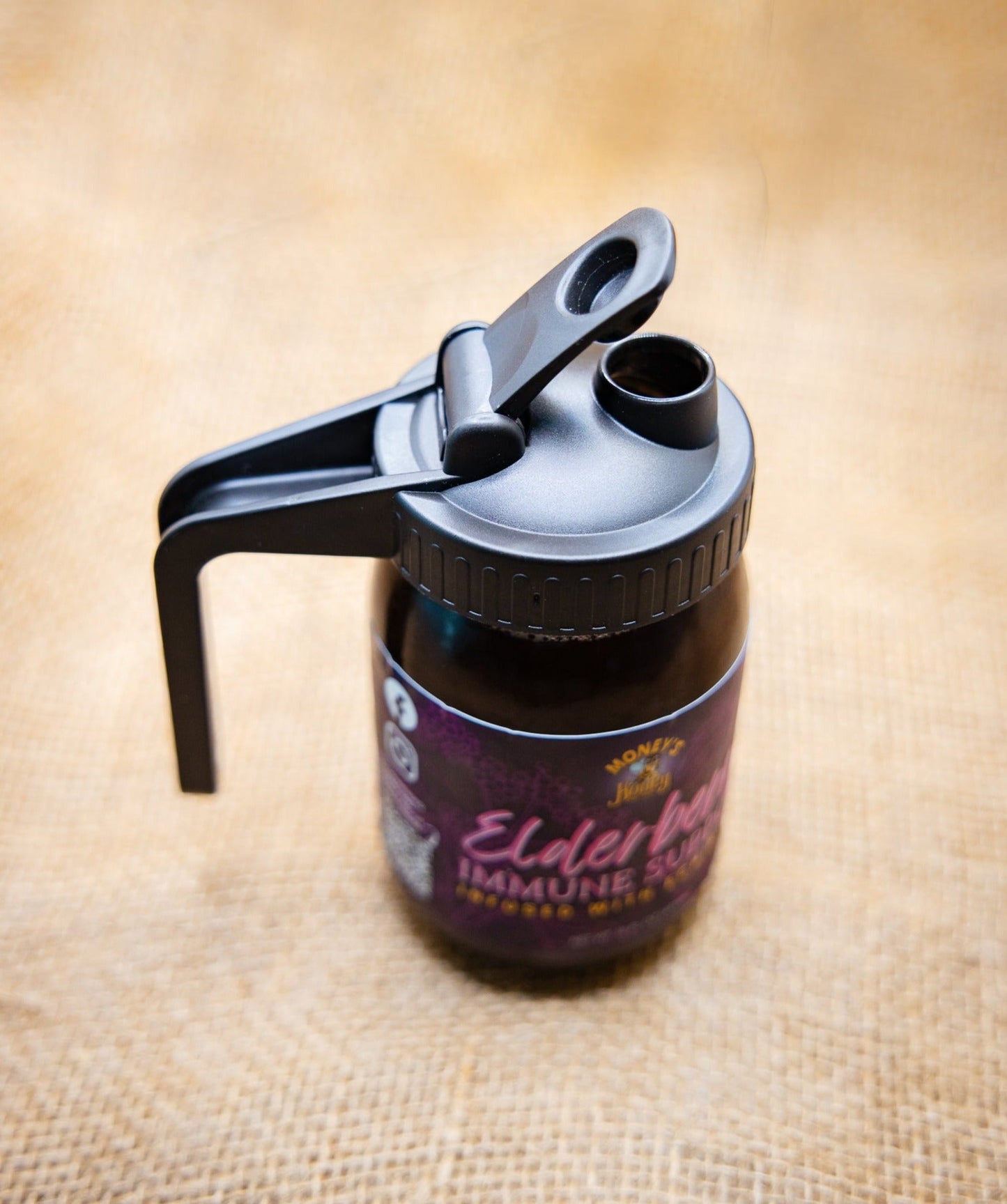 Elderberry Jar Pour Lid - Money's Honey