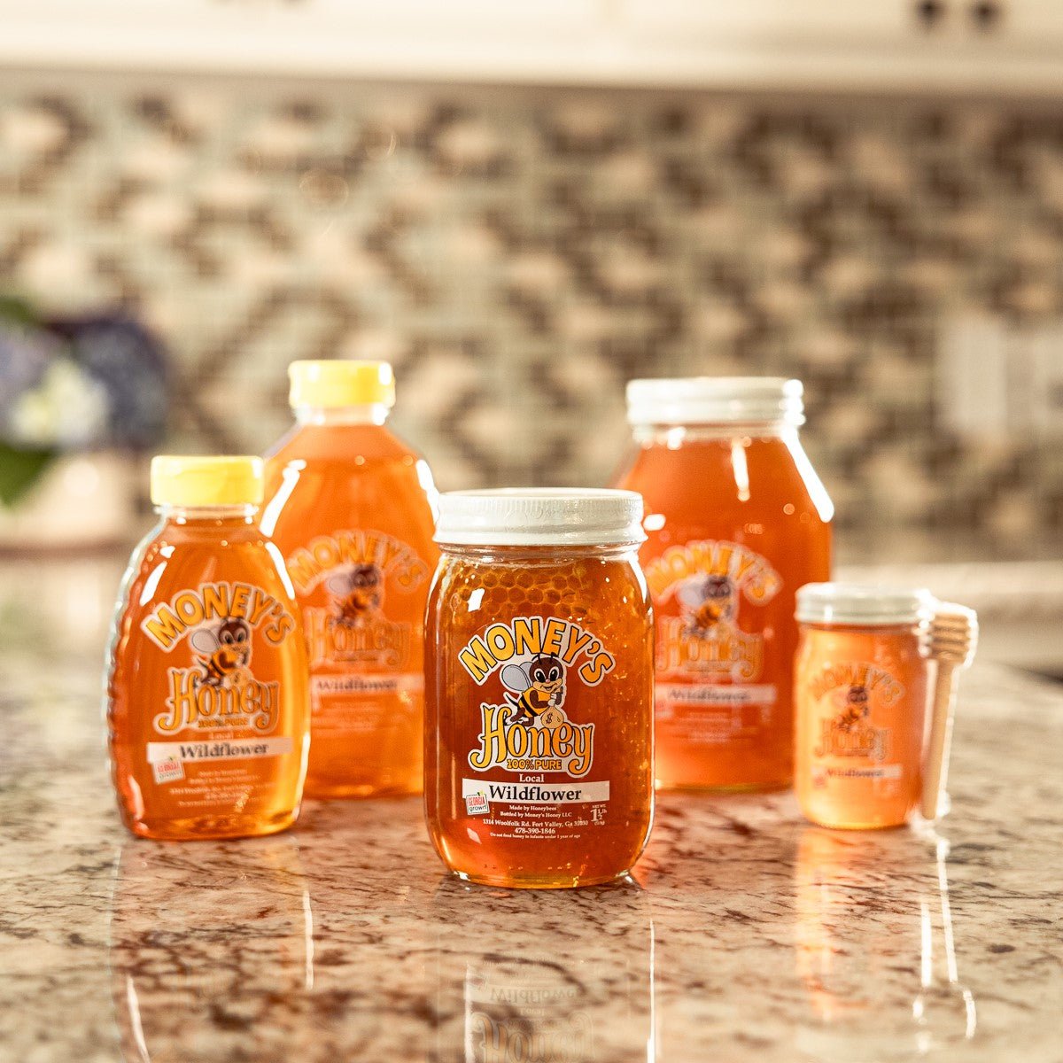 100% Pure Local Wildflower Honey - Money's Honey
