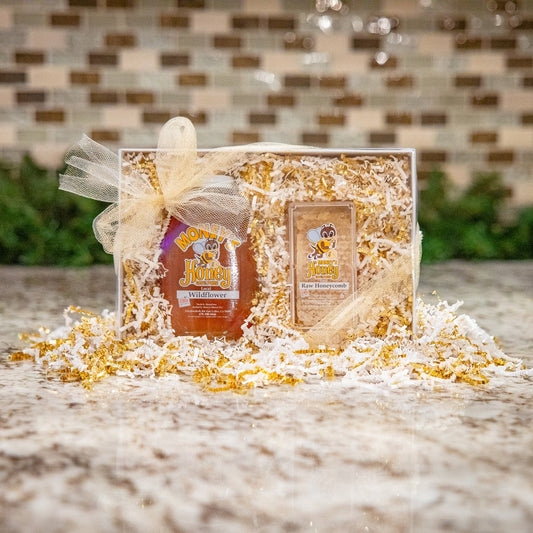 Wildflower Honey & Raw Honeycomb Gift Box