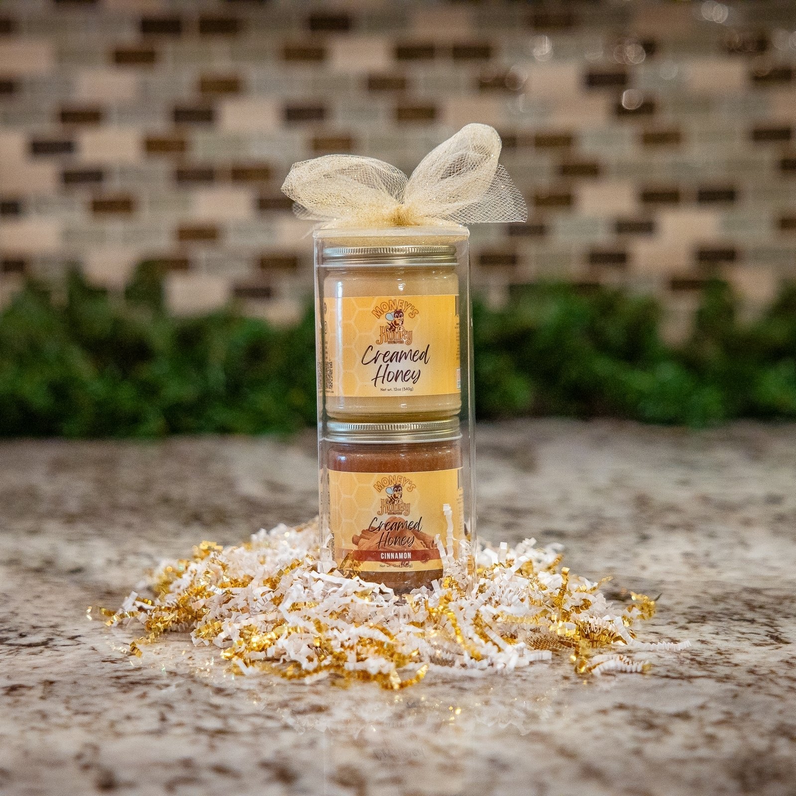 Set of 2 Creamed Honey Gift Box - Money's Honey